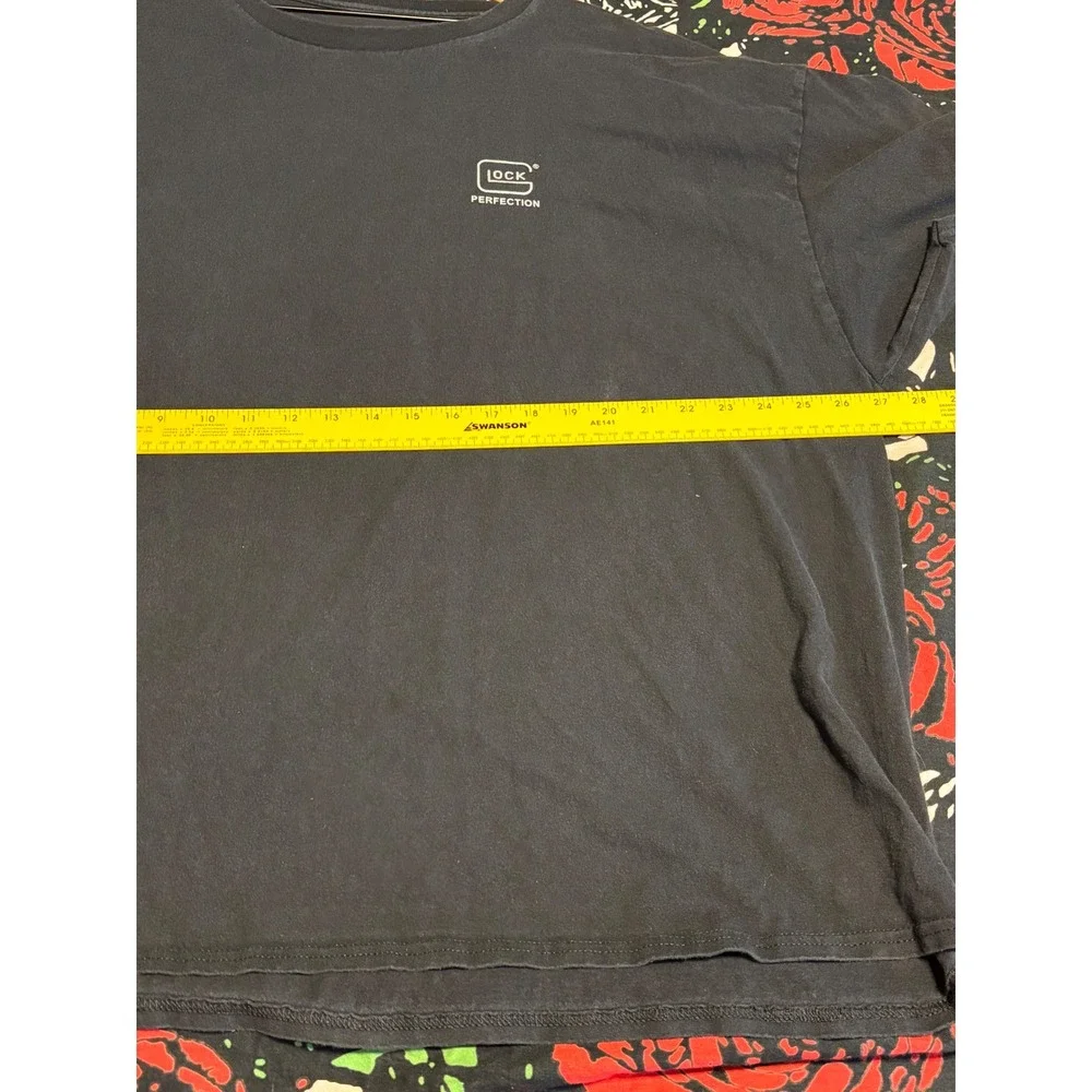 Glock Perfection Logo T-Shirt Mens XXL Black Short Sleeve Tactical Graphic Tee - Picture 7 of 7